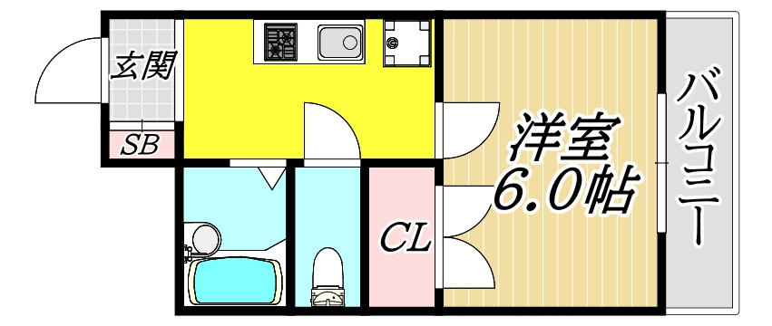 リバティ稲野の間取り