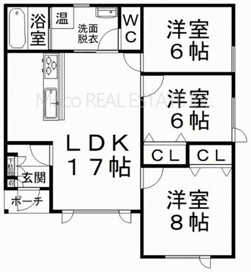 【間取り】 | 北見市小泉新築住宅