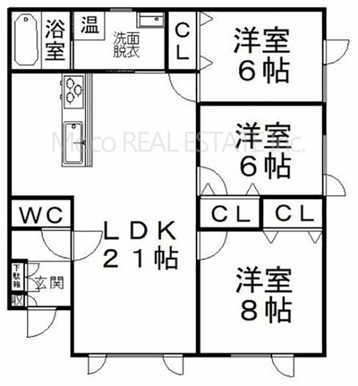 【間取り】 | 北見市小泉新築住宅