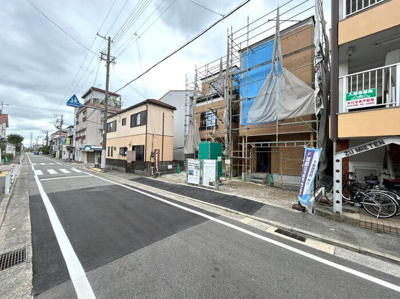 【前面道路含む現地写真】 | 西宮市　上田中町　新築戸建て