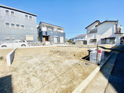 【外観】 | ◆茅ヶ崎土地分譲／残り２区画／建築条件なし／茅ヶ崎市中島＜52-3＞ | 区画②：南道路整形地で陽当たり良好♪