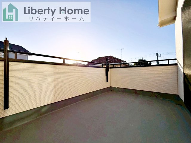 坂東市沓掛23-P1　新築戸建　19号棟　のバルコニー