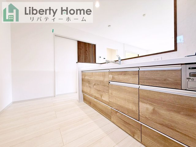 坂東市沓掛23-P1　19号棟　新築戸建のキッチン