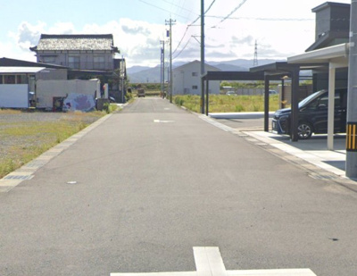 【前面道路含む現地写真】 | 鯖江市糺町　分譲地3