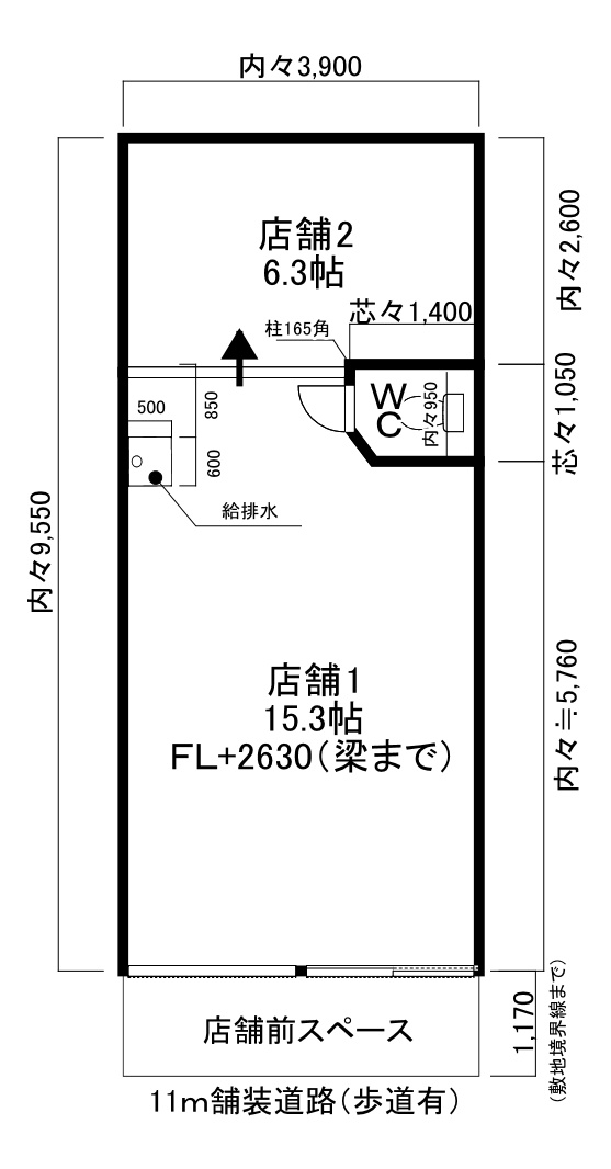 神明宮東テナントの間取り