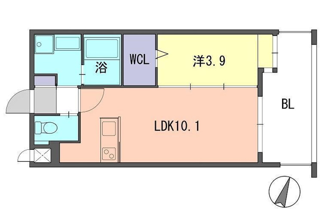 【間取り】 | ラフィーネ井尻　★プライスホームなら仲介手数料0円です★