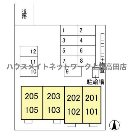 セーフハウスの区画図|配置図