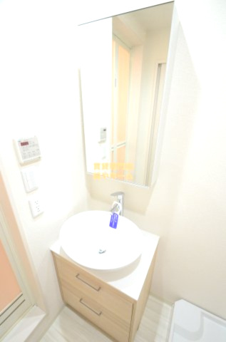 フジパレス我孫子前Ⅵ番館の洗面所|コンパクトで使いやすい洗面所