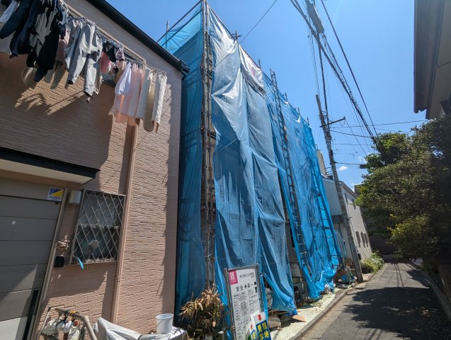 墨田区墨田２丁目新築戸建の前面道路含む現地写真