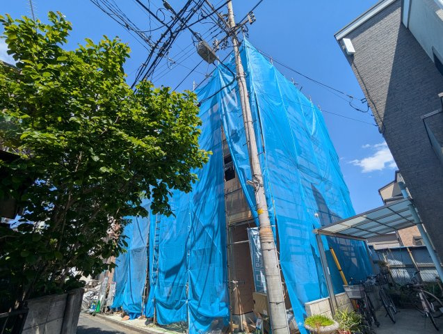 墨田区墨田２丁目新築戸建の前面道路含む現地写真