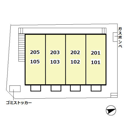 プラッツ豊四季の区画図