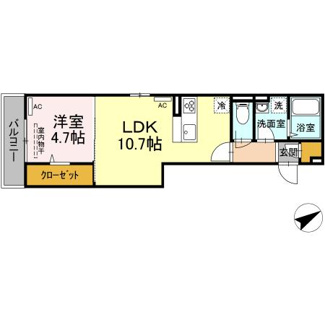 【間取り】 | D-residence沖野上 | 1LDK