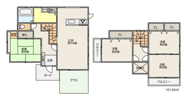 朝倉郡筑前町石櫃　戸建て