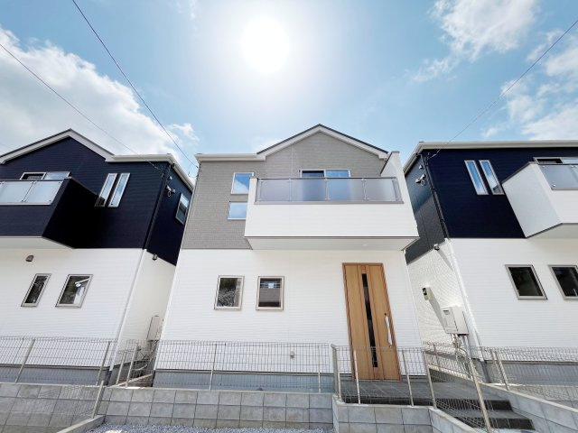 祝　成約済み　八王子市　鑓水　新築戸建て　１期の外観|緑豊かな住環境に新築戸建て4棟がでました。～仲介手数料無料☆八王子ひなた不動産～八王子市鑓水　新築戸建て