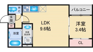 【間取り】 | Y's 内田橋 | 略図の為、現状優先