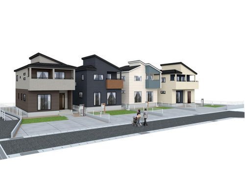 ブルーミングガーデン　岡山市東区広谷【仲介手数料無料】の外観パース