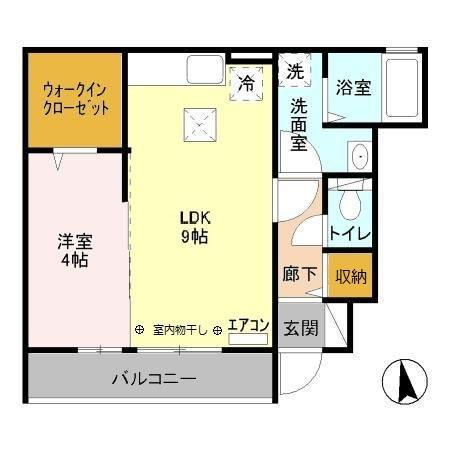 シャルマンフルール　Ⅰの間取り