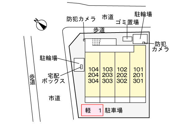 グランフェリシアの区画図
