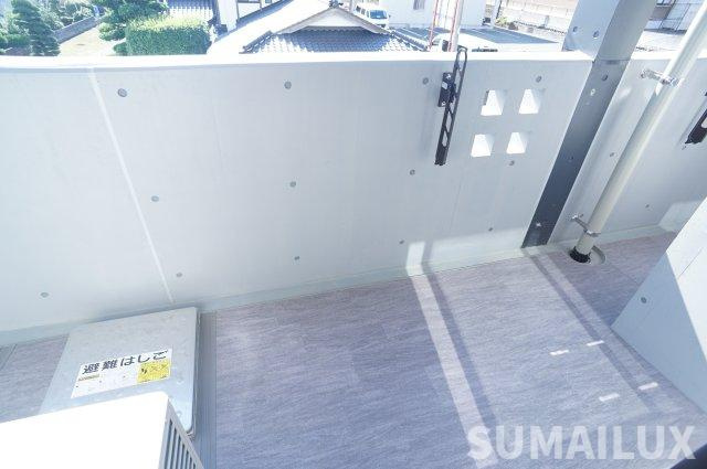 熊本市北区龍田９丁目の賃貸マンションのバルコニー