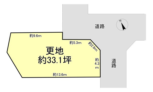 堺市中区深井清水町　土地の土地図