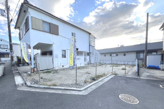 堺市中区深井清水町　土地の前面道路含む現地写真|現況：更地