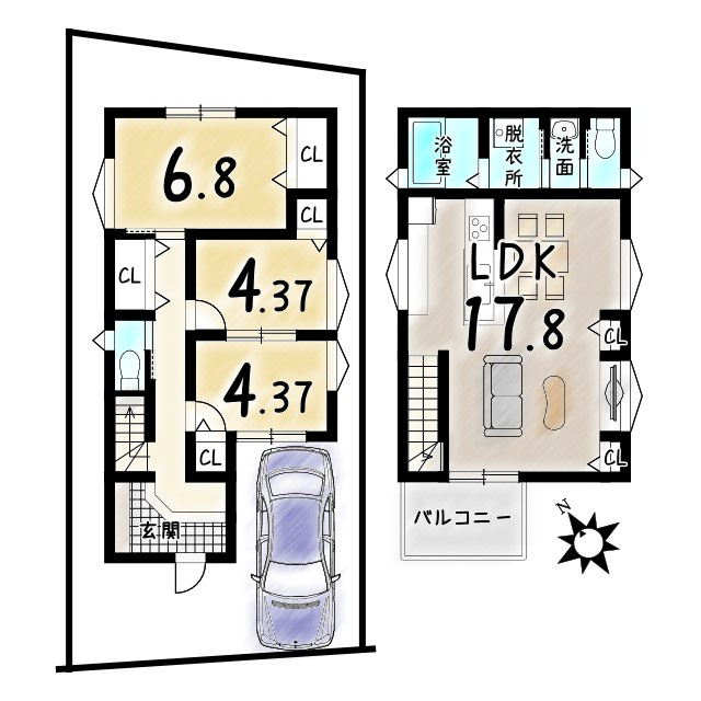 勝竜寺　建築条件付土地