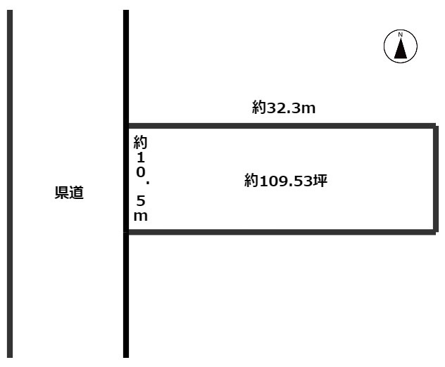 たつの市龍野町島田　売土地の区画図