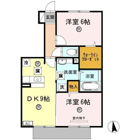 【間取り】 | シンフォニーⅤ B棟