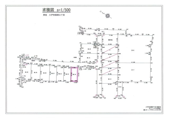 八戸市長者三丁目31-50　区画№34　建築条件付きの土地図