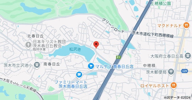 茨木春日丘ハイツの地図