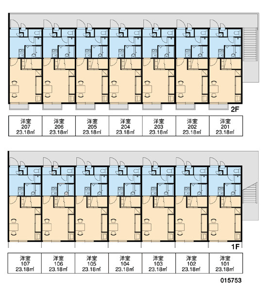 レオパレスプルミエの区画図|画像3