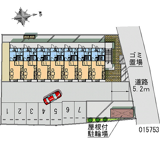 レオパレスプルミエの駐車場|画像4