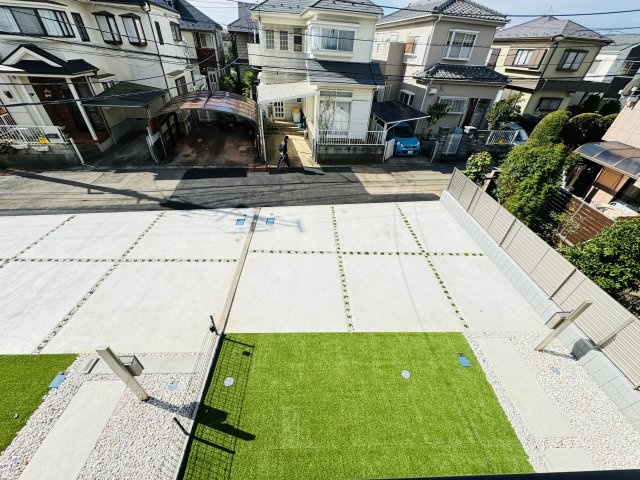 柏市塚崎新築戸建【大津ヶ丘第二小学校：8分】の展望|バルコニーより道路側眺望