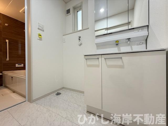 茅ヶ崎市今宿　新築戸建　全8棟の脱衣所|脱衣スペース