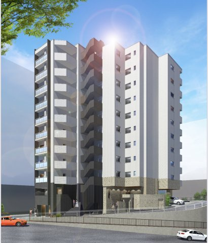 ロイヤルレジェンド西大津弐番館の外観パース|こちら、外観パースです