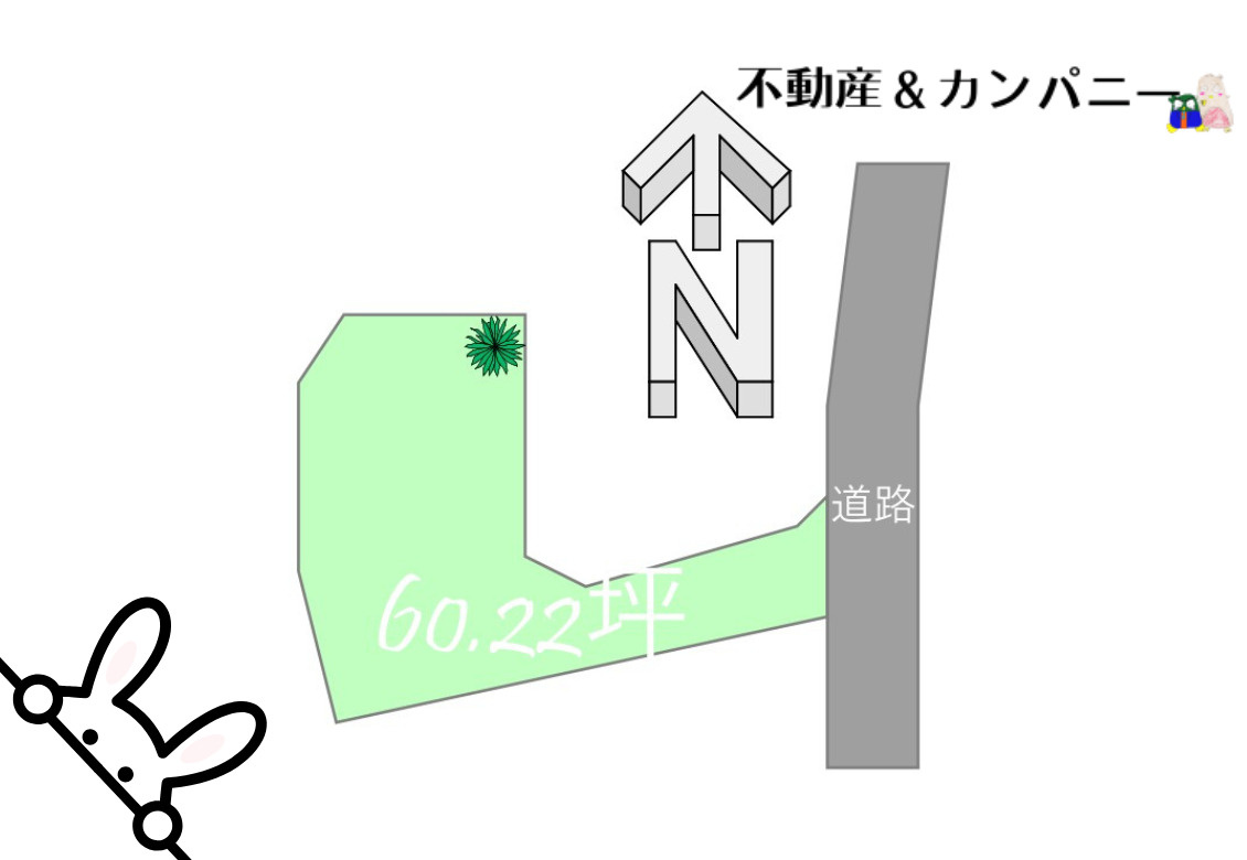 東温市見奈良売土地の土地図