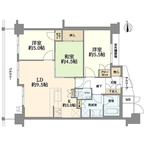 ルーシア嵯峨嵐山の間取り