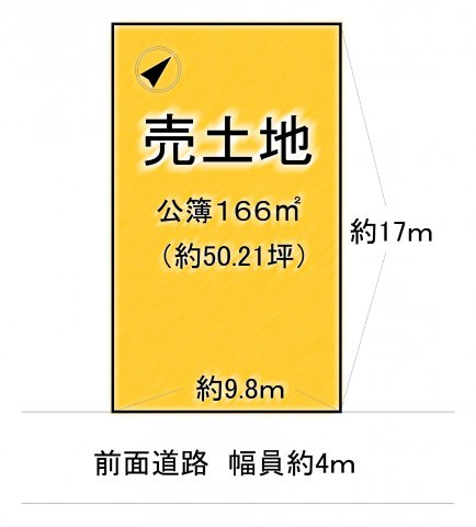 大津市南小松1594-290　売土地の土地図
