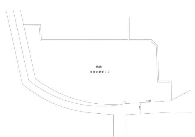 多賀町佐目の土地図