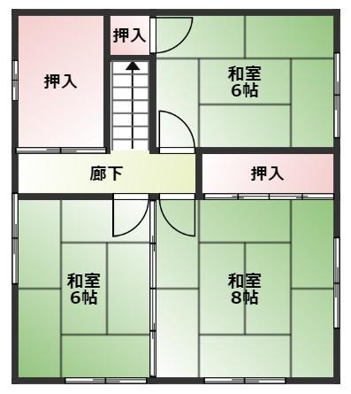 列見町中古戸建の間取り