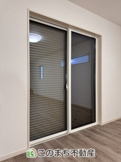 【内装】 | クライン宇都宮市宮原第1期　2号棟 | 1階掃出し窓はシャッター雨戸で防犯性アップ♪