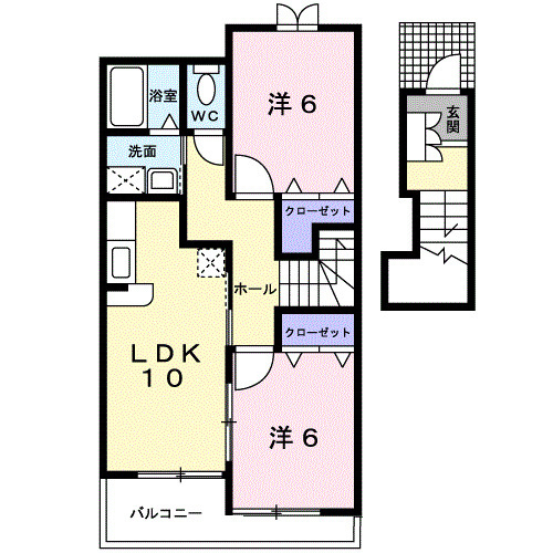 エクセランAの間取り