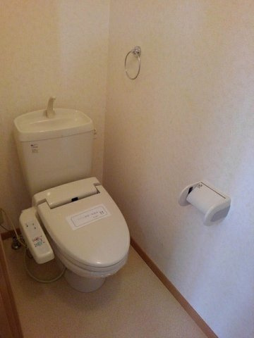 メゾン・アンジュ参番館のトイレ|落ち着いた色調のトイレです