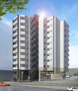 ロイヤルレジェンド西大津弐番館の外観パース