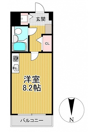 トーカンマンション久留米駅東の間取り