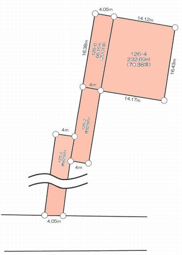 【土地図】 | 】平塚市大島　土地（売地）建築条件なし | 【仲介手数料０円】平塚市大島　土地（売地）建築条件なし