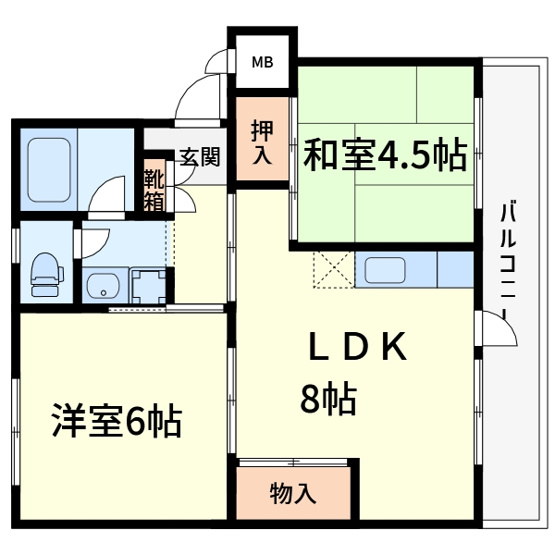 【間取り】 | 水無瀬青葉ハイツ12号棟