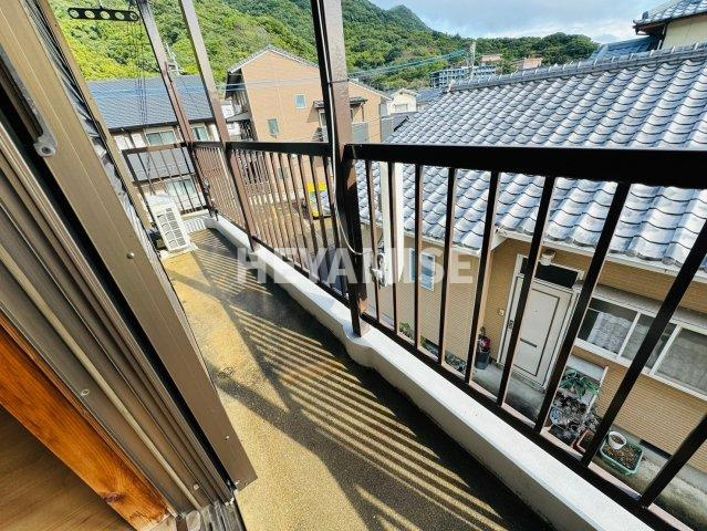 濱田アパートＣのバルコニー