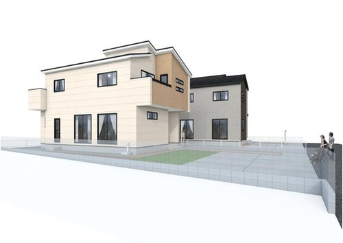 ブルーミングガーデン　岡山市南区豊成【仲介手数料無料】の外観パース