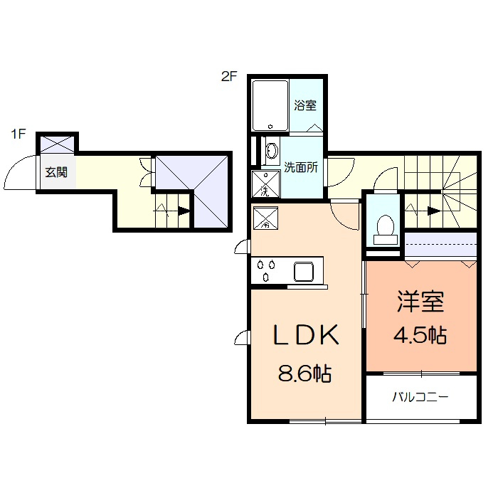 メゾンブルークレールの間取り